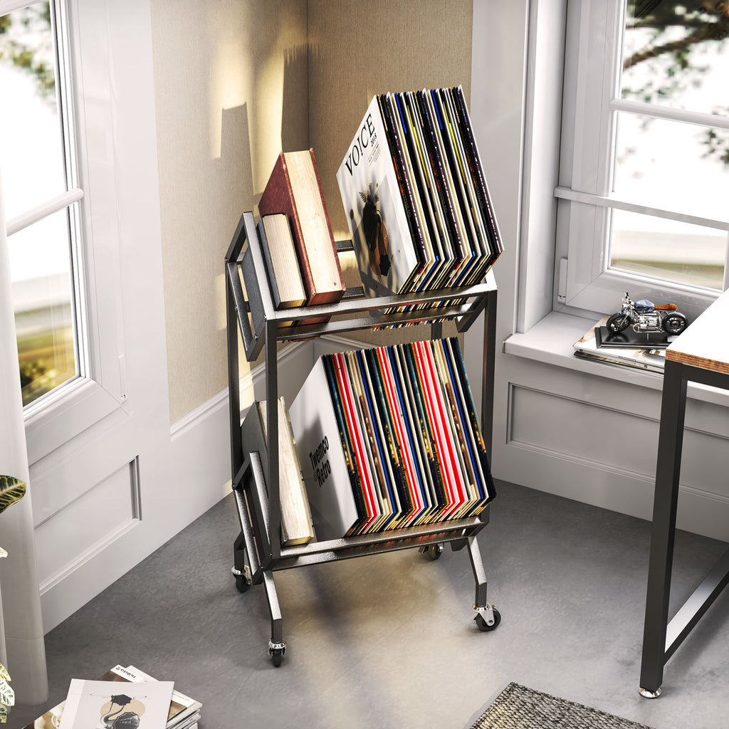 Movable Vinyl Record Rack – TC-HOMENY